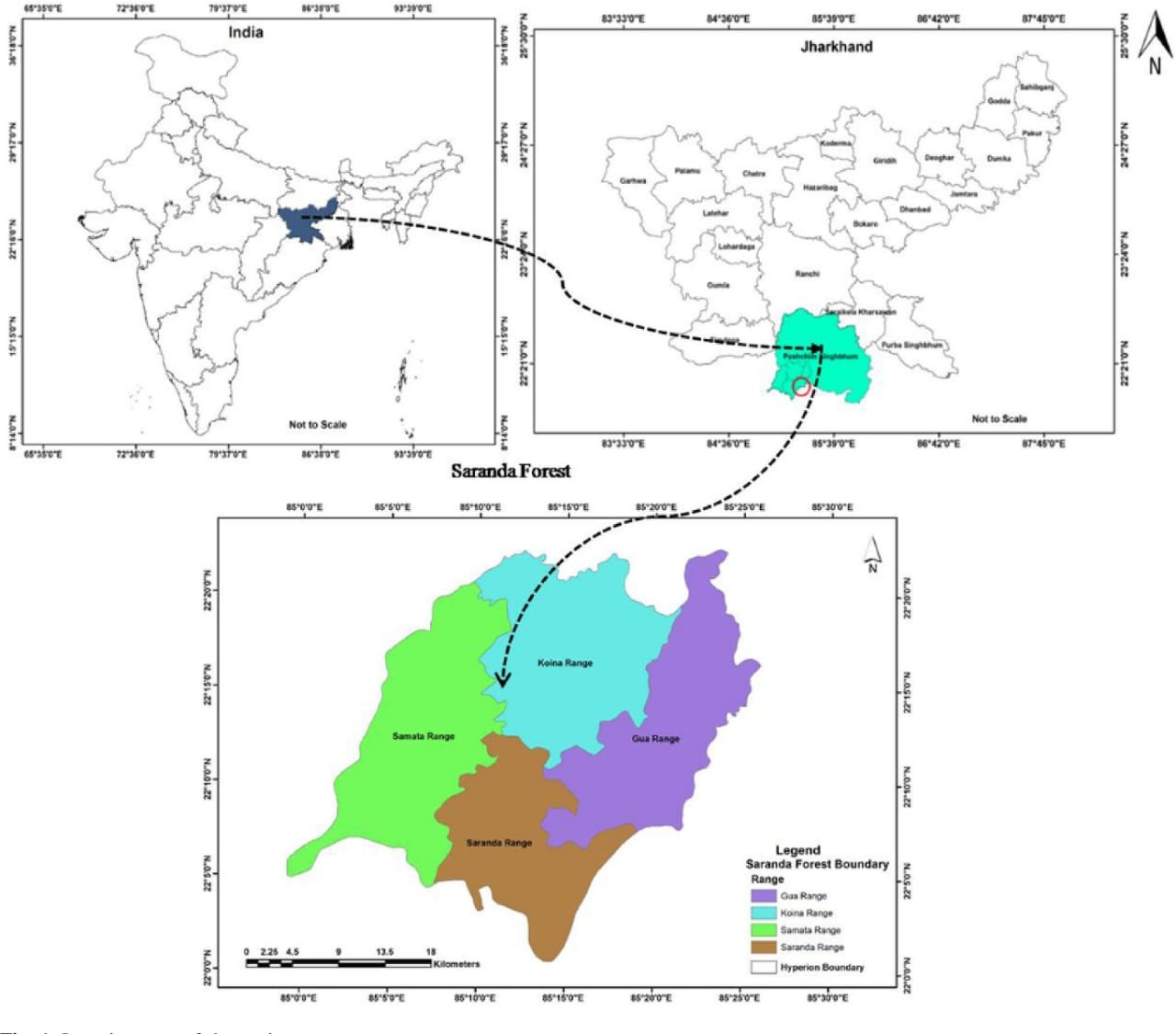 Forest Cover Map of Saranda Jharkhand