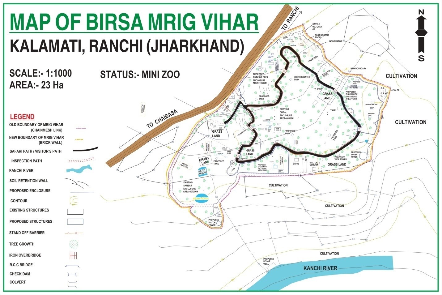 Map of Birsa Mrig Vihar Kalamati