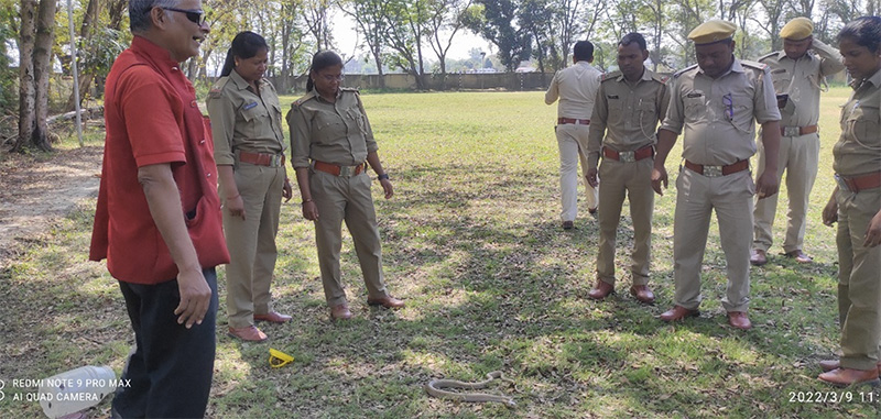Training in Snake rescue operation